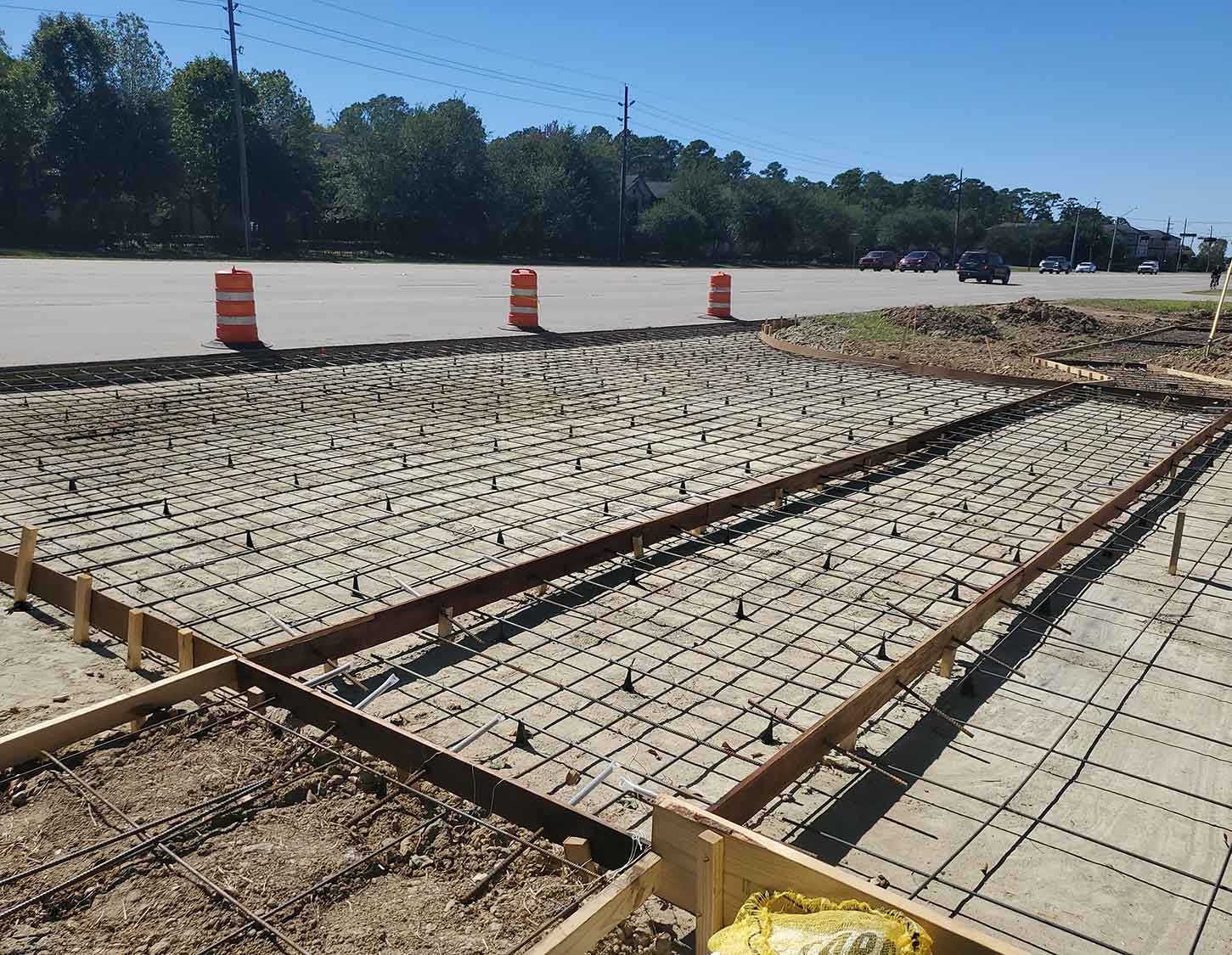 Ground-up retail construction by Sword Construction in Huffman, Texas